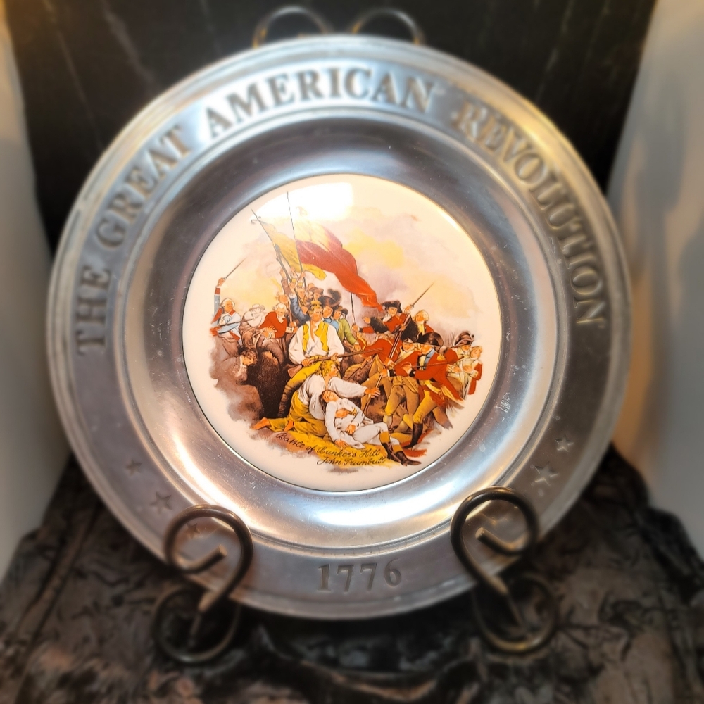 0833. The Great American Rev. ~ Bunker Hill~ Decorative Plate